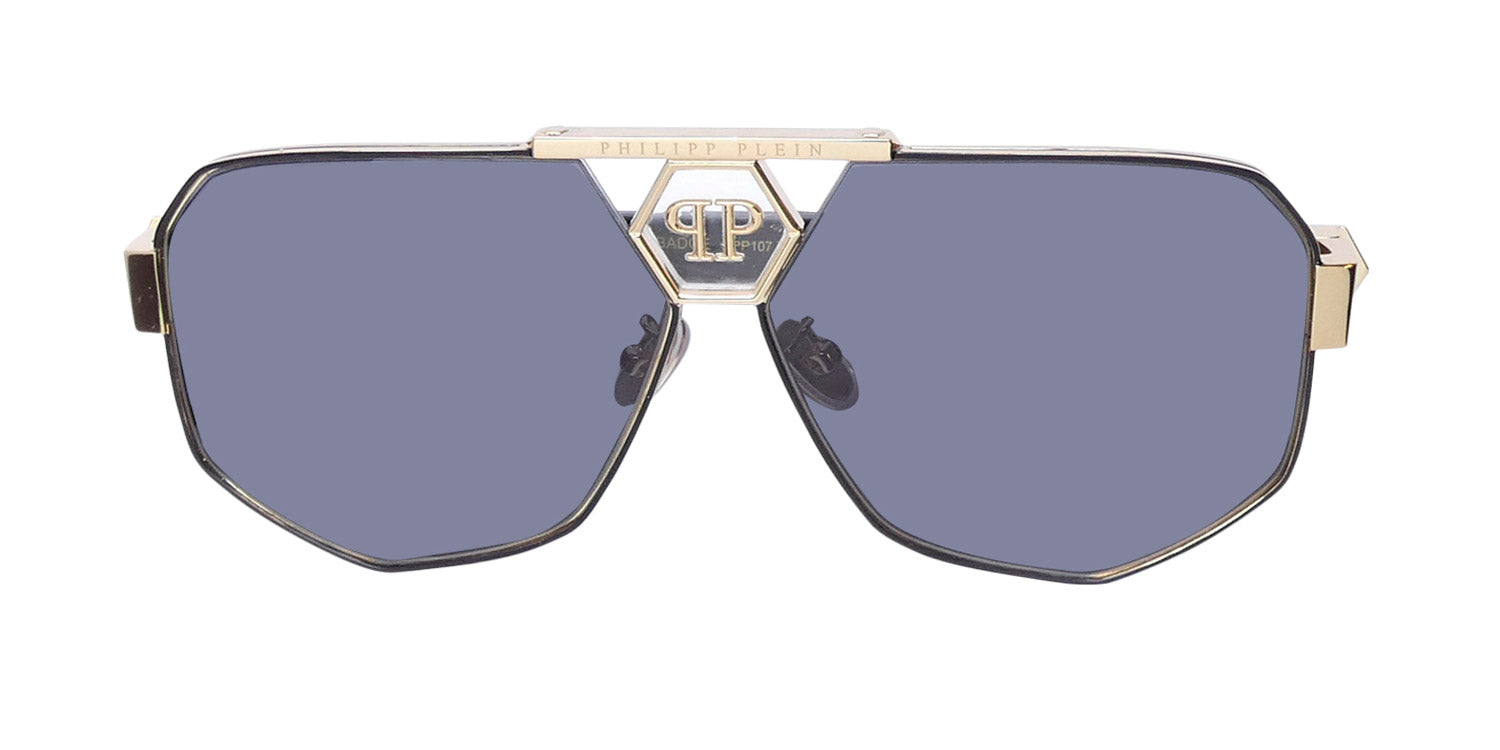 Philipp Plein Spp107 Plein Badge Sunglasses by ModaFrames