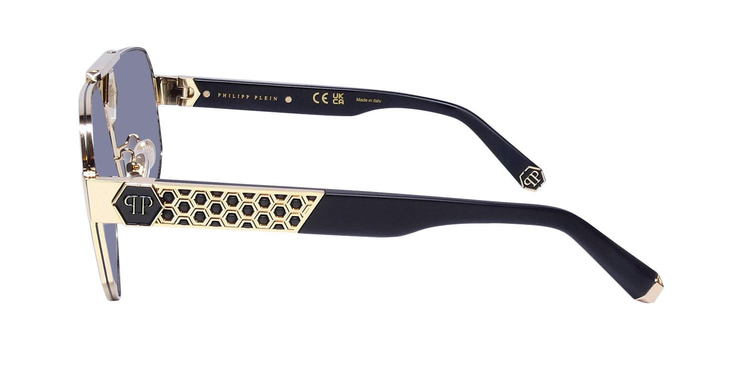 Philipp Plein Spp107 Plein Badge Sunglasses by ModaFrames