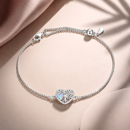 925 Sterling Silver Moonstone Bracelet for Women  DestGlow