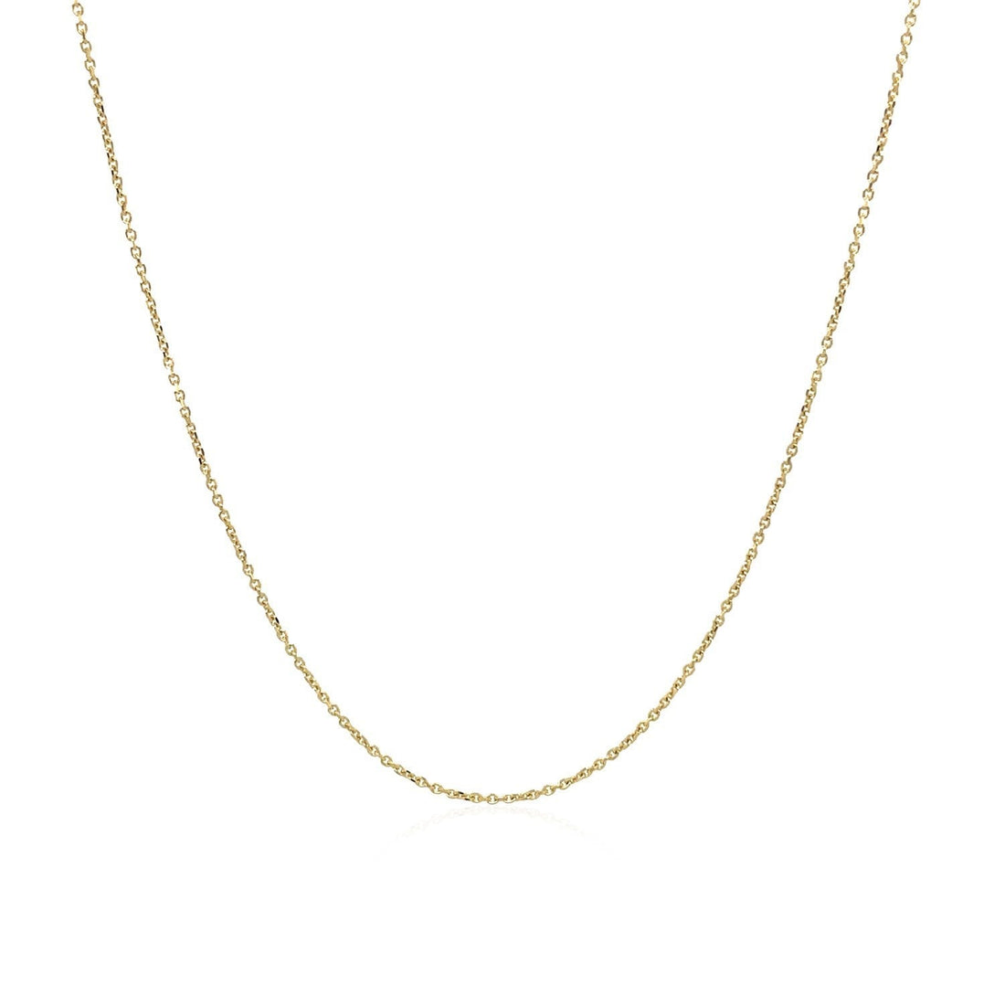 10k Yellow Gold Cable Link Chain (0.50 mm) by Bids.com