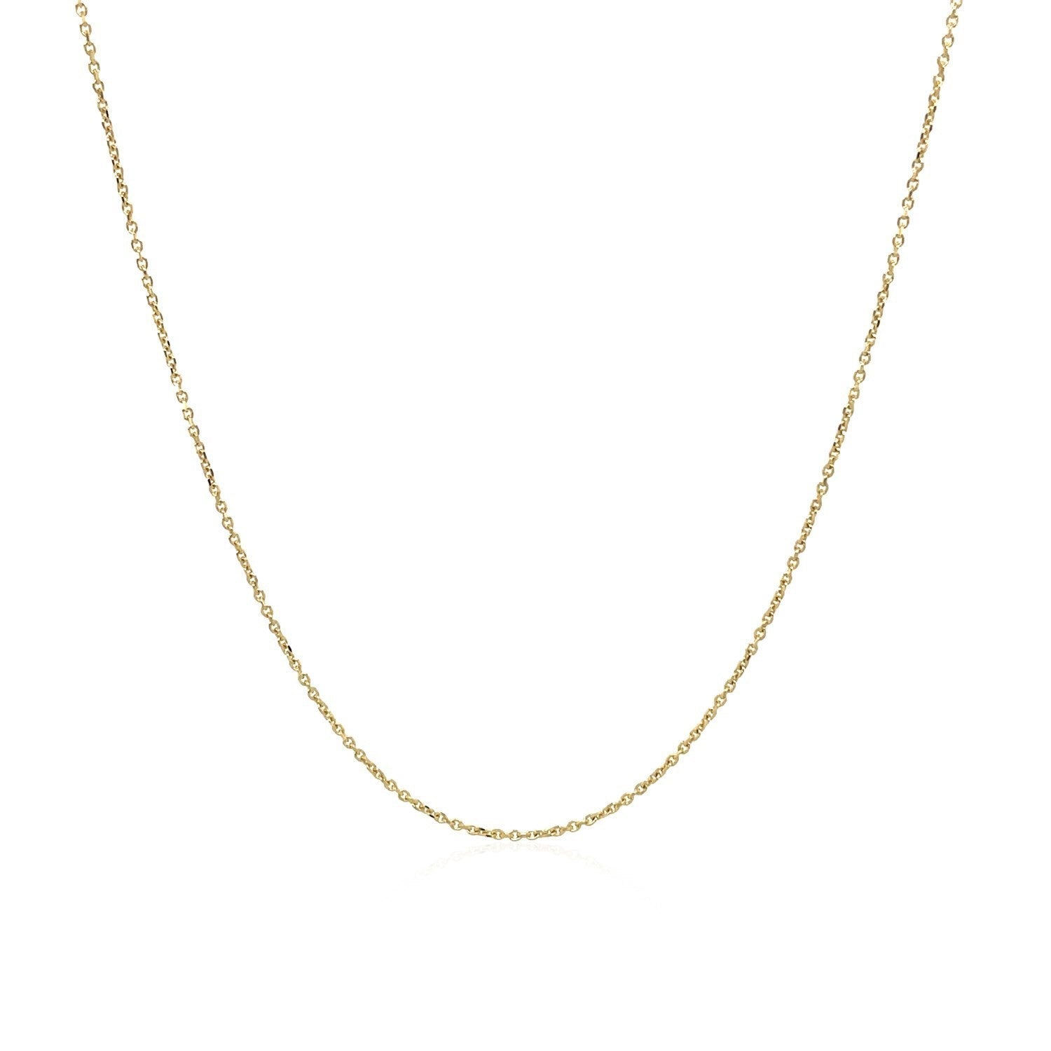 10k Yellow Gold Cable Link Chain (0.50 mm) by Bids.com