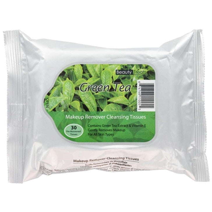 Beauty Treats Make Up Cleansing Tissues 30 Count Green Tea by Pasteur Pharmacy