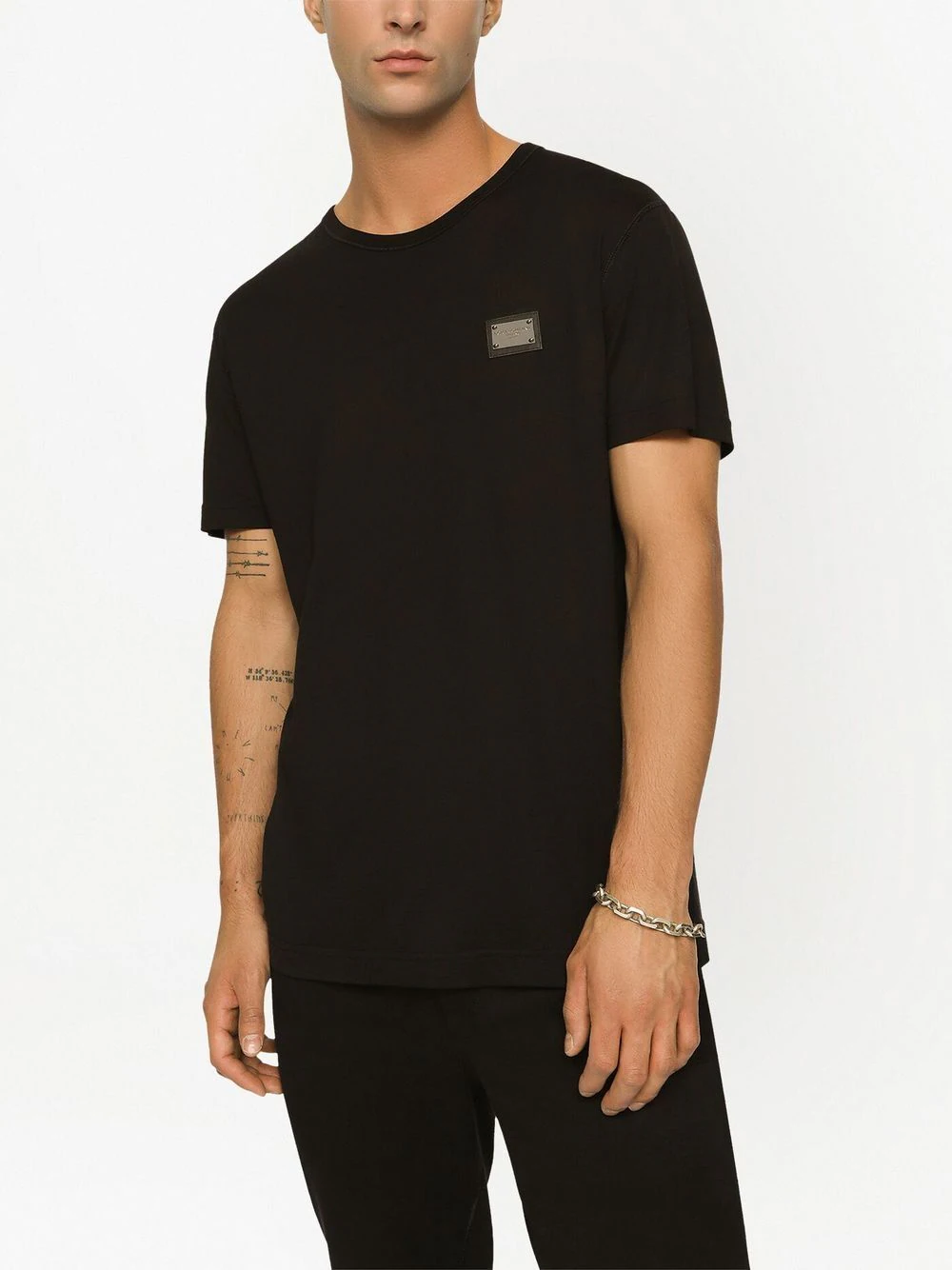 Dolce &amp; Gabbana Men T-Shirt With Logo Plaque by Luosophy