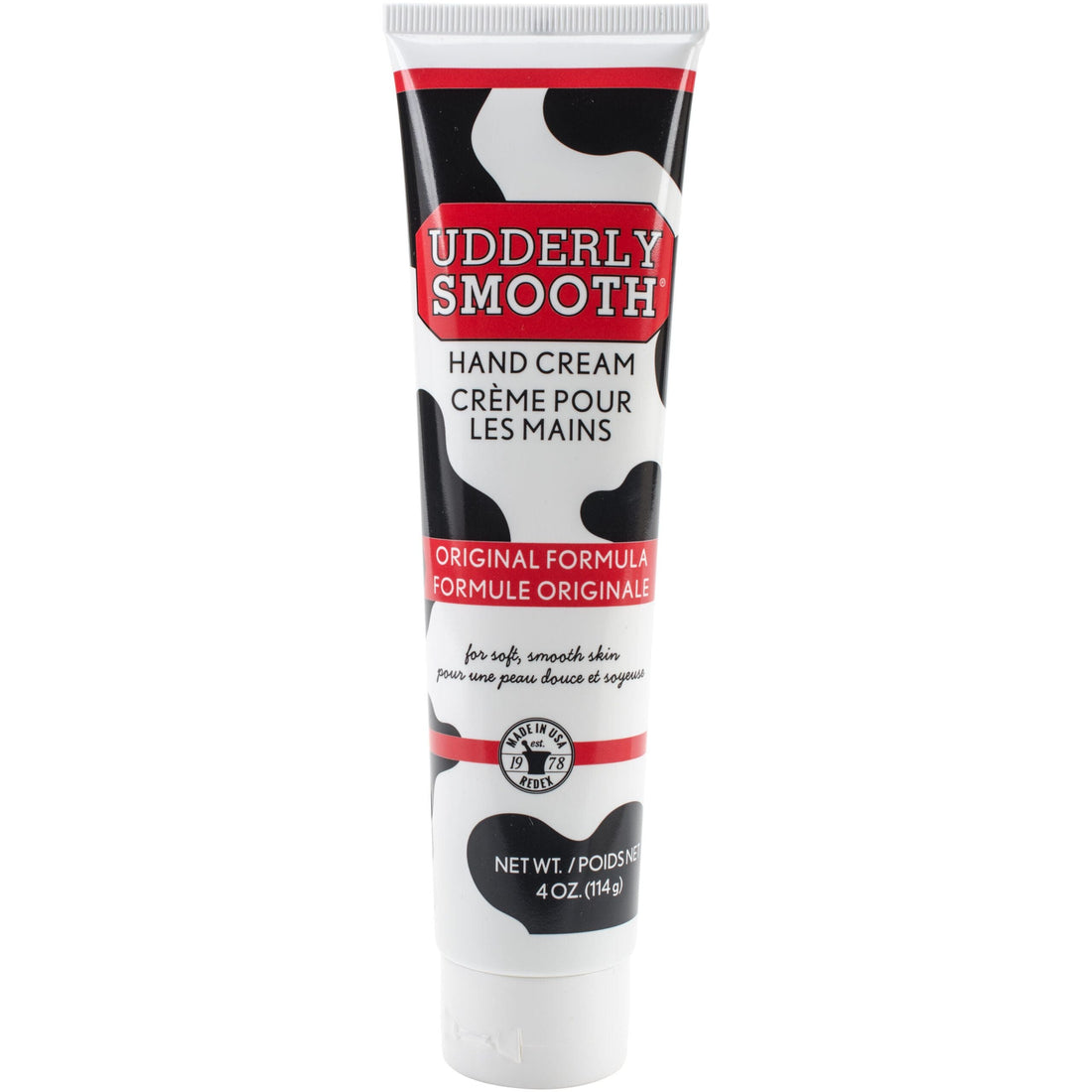 Udderly Smooth Hand Cream, Original Formula Moisturizer, 4 oz Tube by Pasteur Pharmacy
