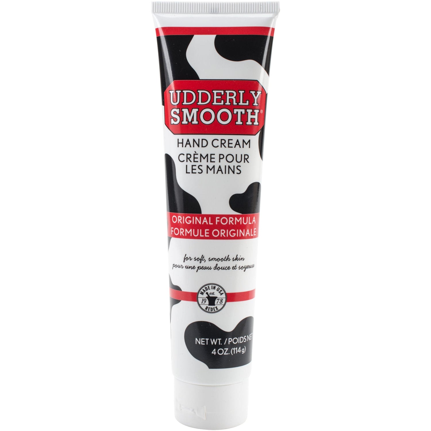 Udderly Smooth Hand Cream, Original Formula Moisturizer, 4 oz Tube by Pasteur Pharmacy