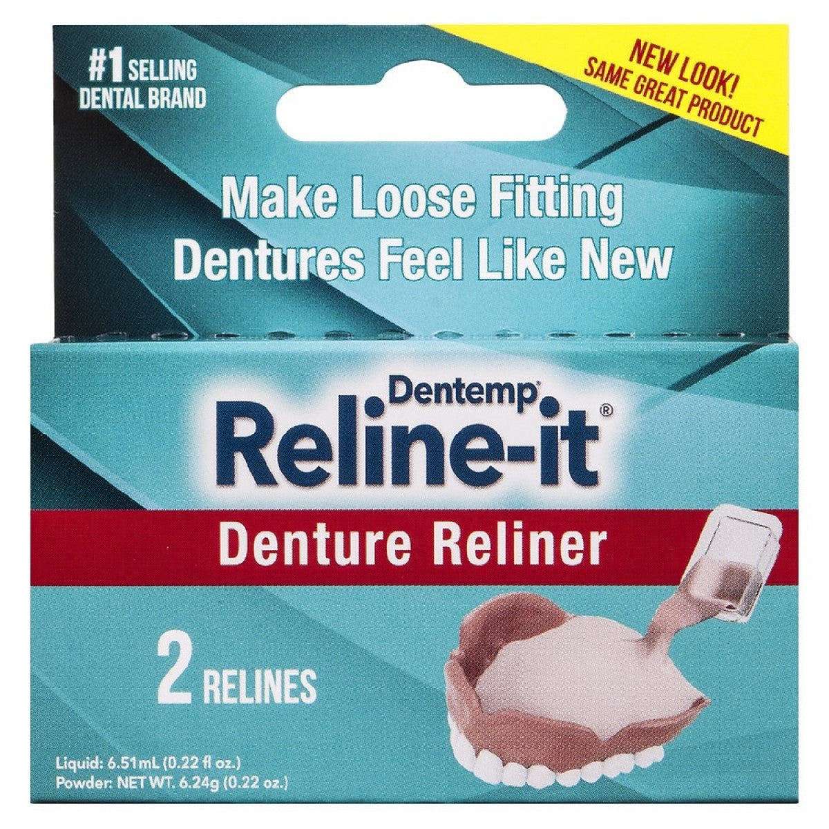 Dentemp Reline-It Denture Reliner 2 Ea Box by Pasteur Pharmacy