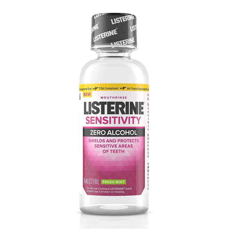 Listerine Sensitivity Alcohol-Free Mouthwash In Fresh Mint, 3.2 Fl. Oz