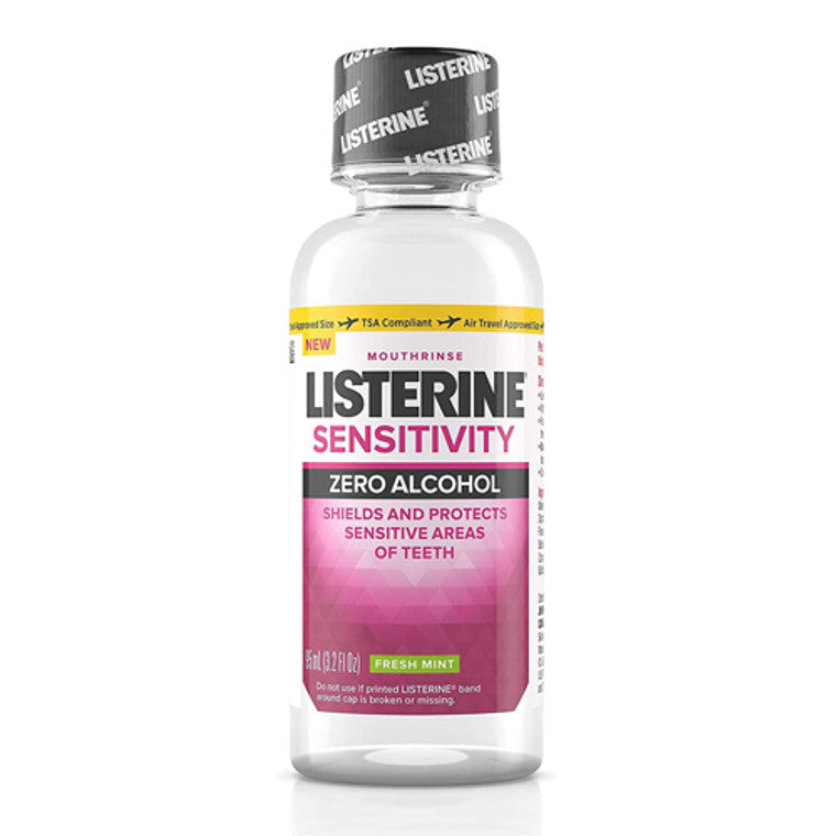 Listerine Sensitivity Alcohol-Free Mouthwash In Fresh Mint, 3.2 Fl. Oz 