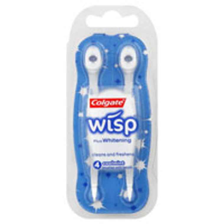 Colgate Wisp Optic White Brushes, With Beads, Coolmint