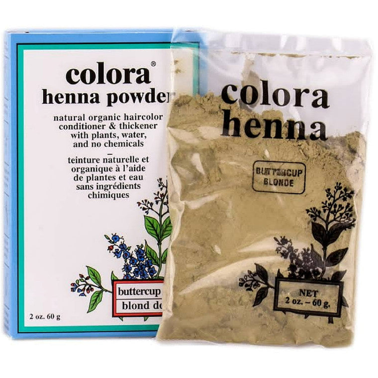 Colora Henna Powder Hair Color, Buttercup Blonde 2 Oz by Pasteur Pharmacy