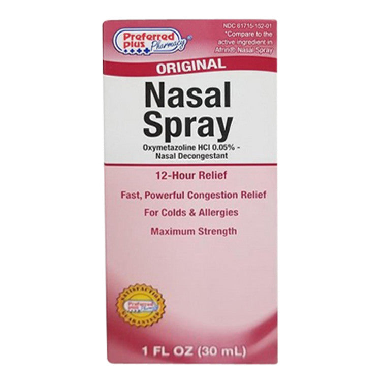 Preferred Plus Pharma Original Nasal Spray, Colds And Allergies, 1oz 