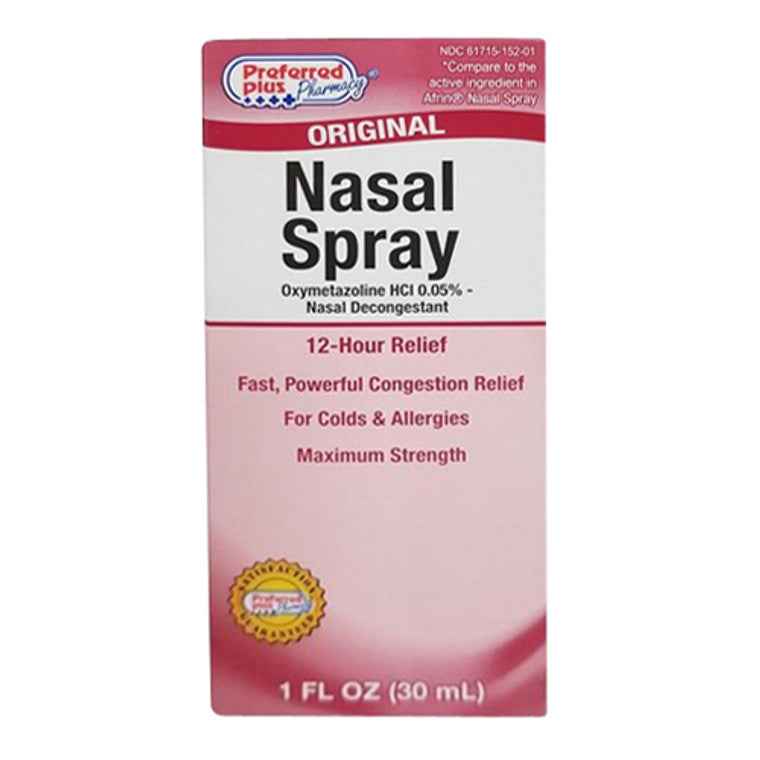 Preferred Plus Pharma Original Nasal Spray, Colds And Allergies, 1oz