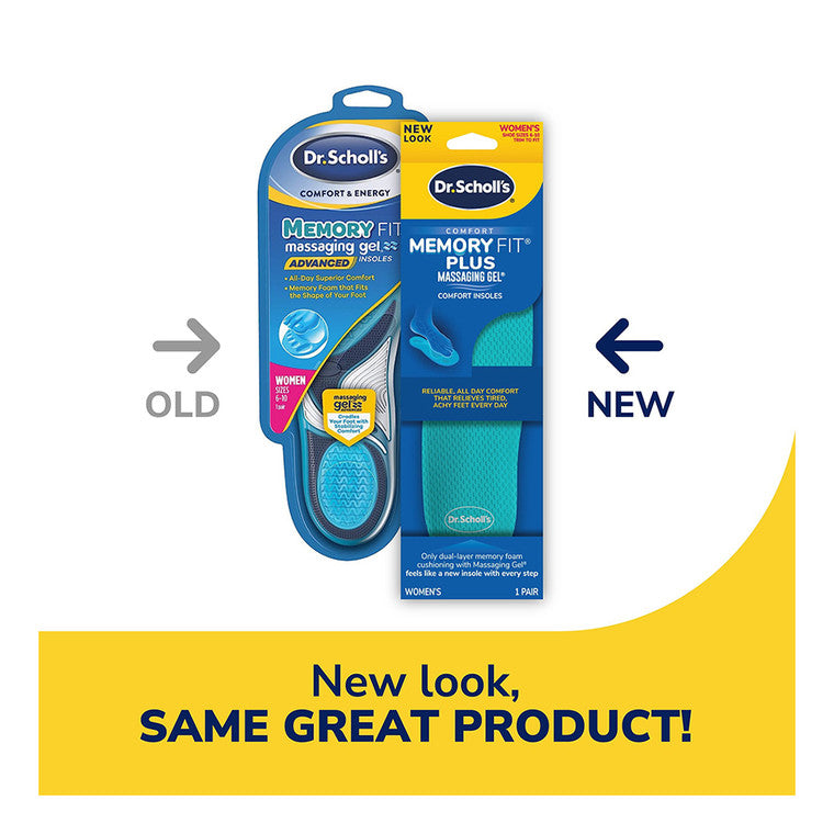 Dr Scholls Comfort And Energy Memory Fit Insoles For Women, 1 Pair, Size 6-10 by Pasteur Pharmacy