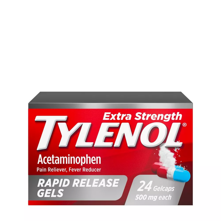 Tylenol Extra Strength 500 Mg Acetaminophen Rapid Release Gels by Pasteur Pharmacy