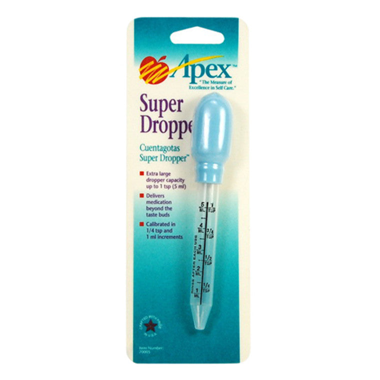 Apex Medicine Dropper, 5 ml (1 Tsp) – Calibrated for Accurate Dosing by Pasteur Pharmacy