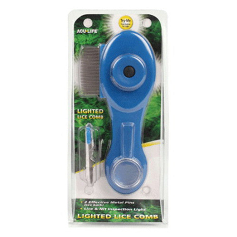 Aculife Lighted Lice Comb – High-Visibility LED Magnifying Lice &amp; Nit Treatment Tool by Pasteur Pharmacy
