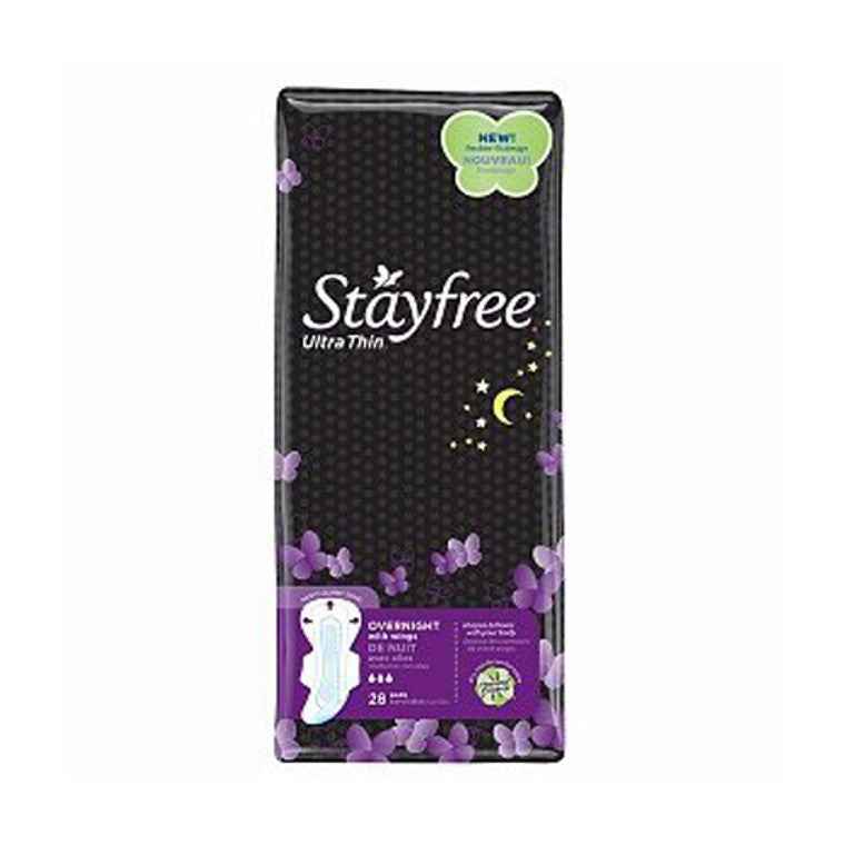 Stayfree Ultra Thin Pads Overnight With Wings