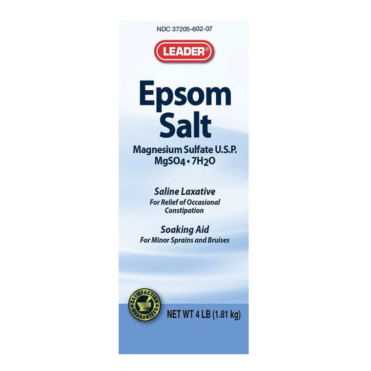 Leader Health Care Epsom Salt Magnesium Sulfate Usp, 4 Lb by Pasteur Pharmacy