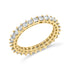 14K Yellow Gold 2.00 Cttw Shared Prong Set Princess Cut Diamond Eternity Band Ring (J-K Color, SI1-SI2 Clarity) - Ring Size 7 by Bids.com