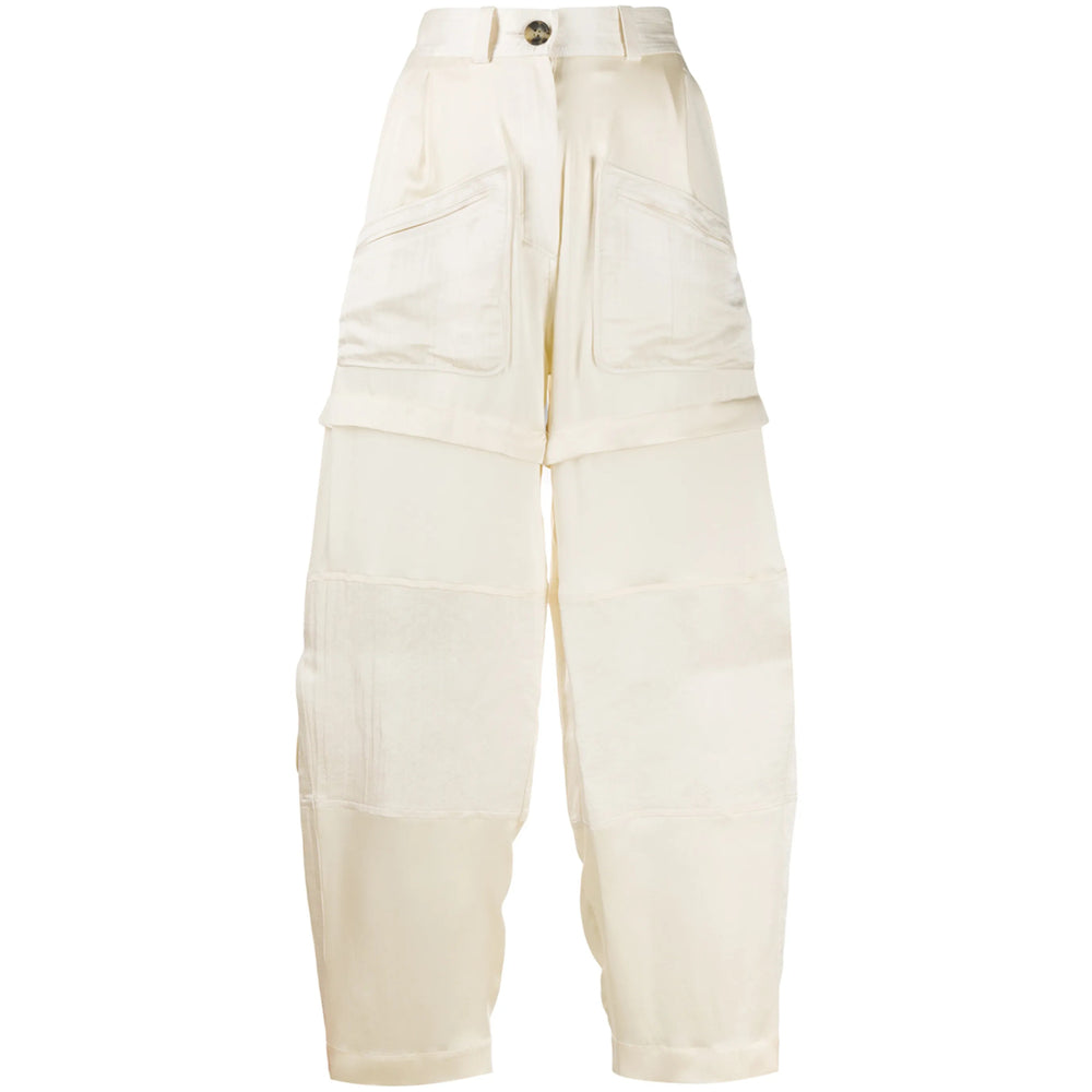 Lanvin Neutrals Trousers - Tapered Trousers Women by Luosophy