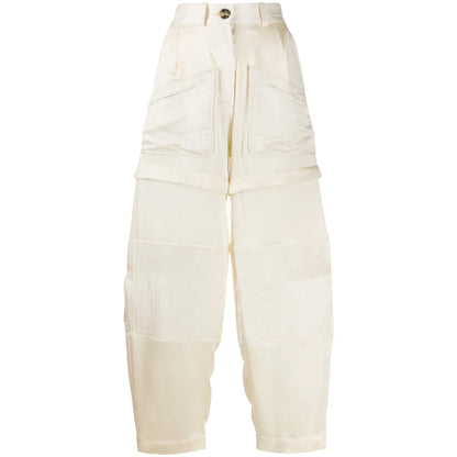 Lanvin Neutrals Trousers - Tapered Trousers Women by Luosophy
