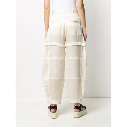 Lanvin Neutrals Trousers - Tapered Trousers Women by Luosophy