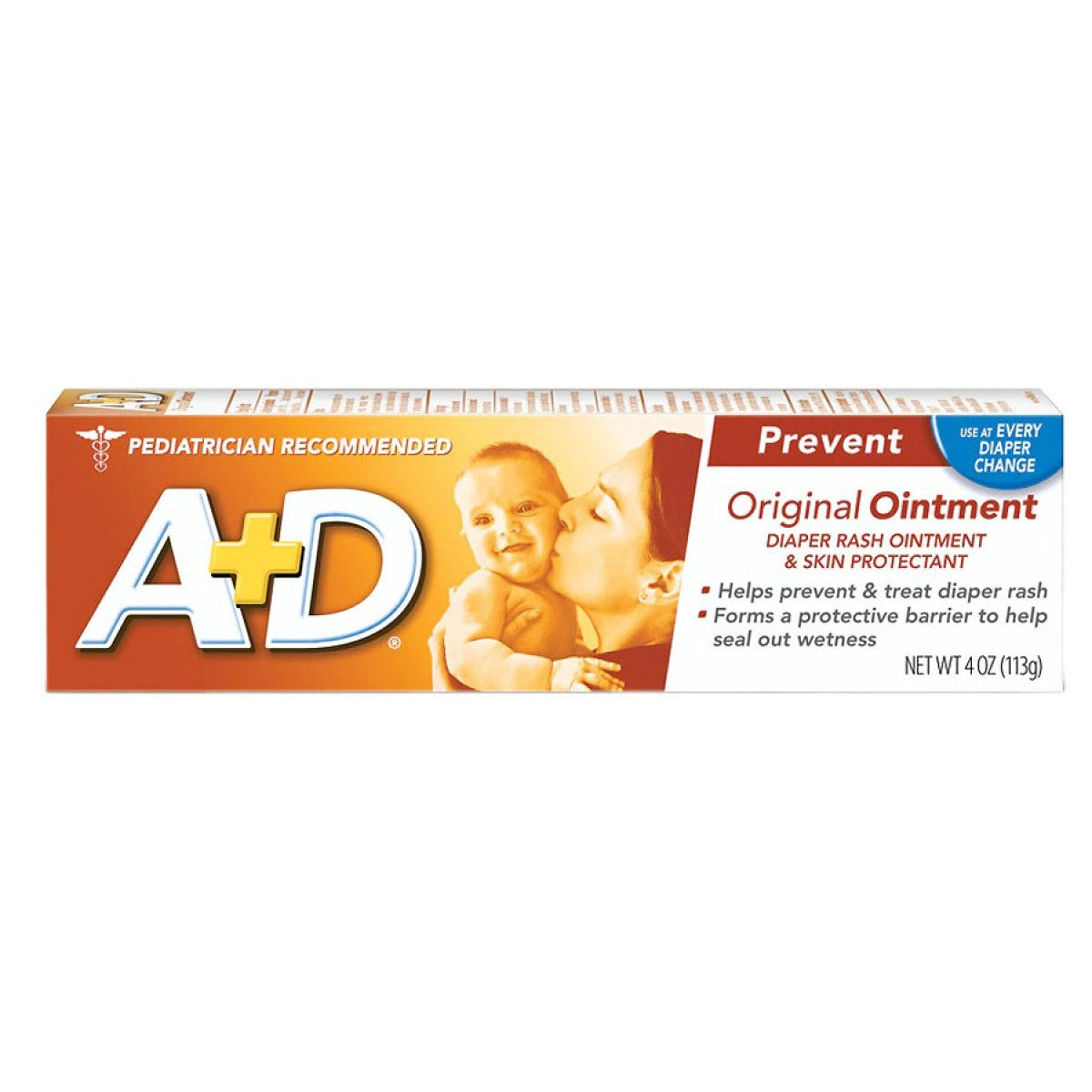 A+D Original Diaper Rash Ointment, Skin Protectant, 4 Ounce Tube by Pasteur Pharmacy