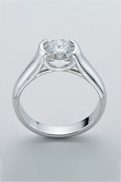 Looking Good 2 Carat Brilliant Round Cut Sparkala™ Platinum Over Pure Sterling Silver Ring by Sparkala