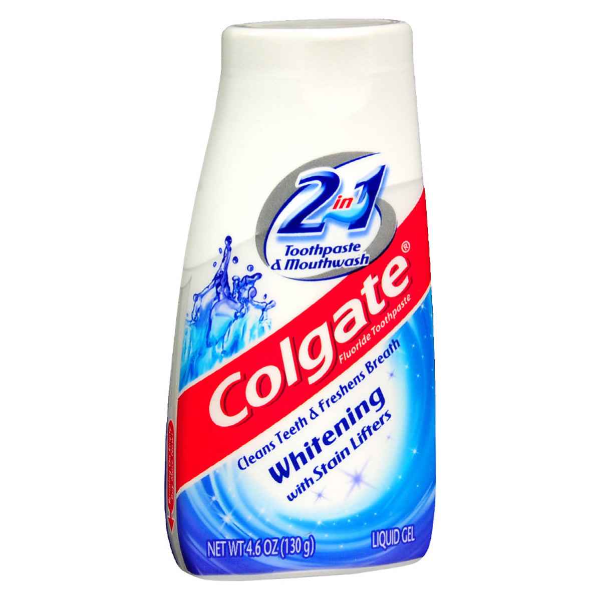 Colgate 2-in-1 Whitening Toothpaste &amp; Mouthwash, Liquid Gel – 4.6 oz Squeeze Bottle