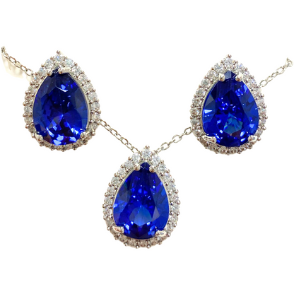 Floral &amp; Gemstone Necklace and Earrings Set – Multiple Styles  DestGlow