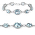 20.70 Carat Genuine Blue Topaz .925 Sterling Silver Bracelet  DestGlow