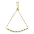 10K Yellow Gold over .925 Sterling Silver 1/10 Cttw Diamond Heart and X-Link 6â€-9â€ Adjustable Bolo Bracelet (H-I Color, I2-I3 Clarity) by Bids.com