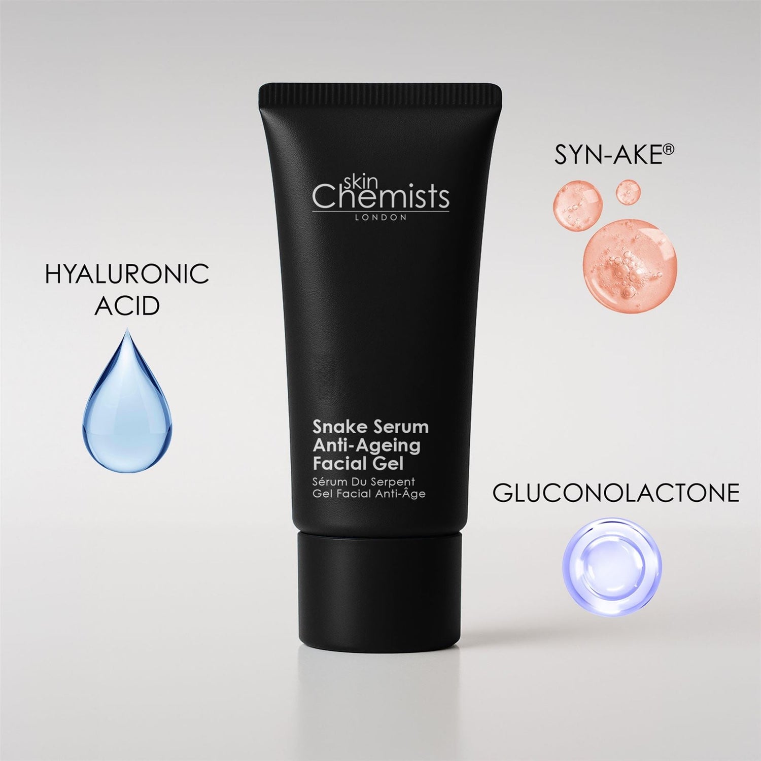 skinChemists Snake Serum Anti-Ageing Facial Gel 30ml by skinChemists US