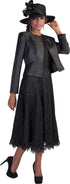 Lace Church Dress with Satin Jacket Set- 4529 by Tally Taylor