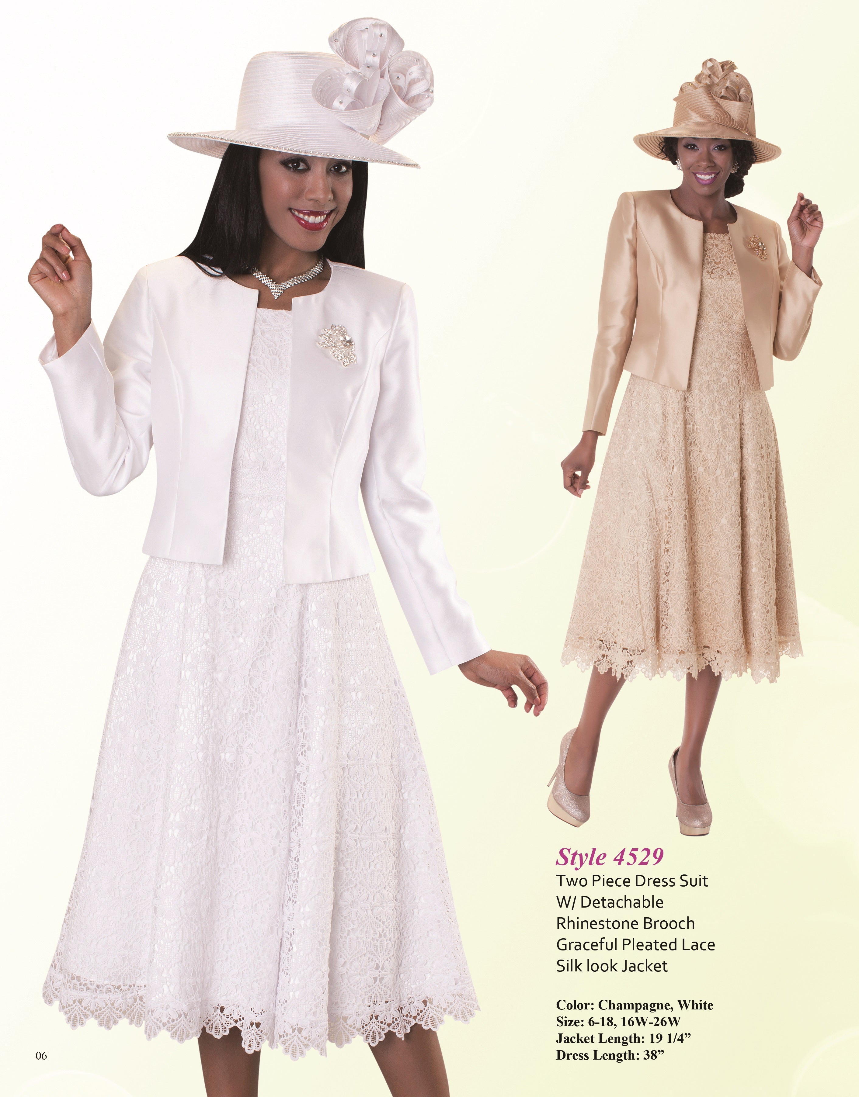 Lace Church Dress with Satin Jacket Set- 4529 by Tally Taylor