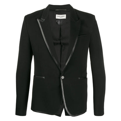 Saint Laurent Black Jackets - Blazers Men by Luosophy