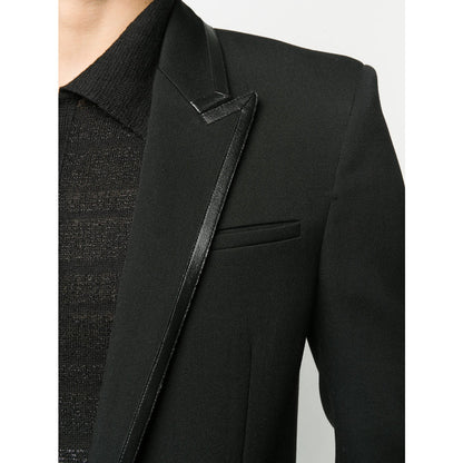 Saint Laurent Black Jackets - Blazers Men by Luosophy