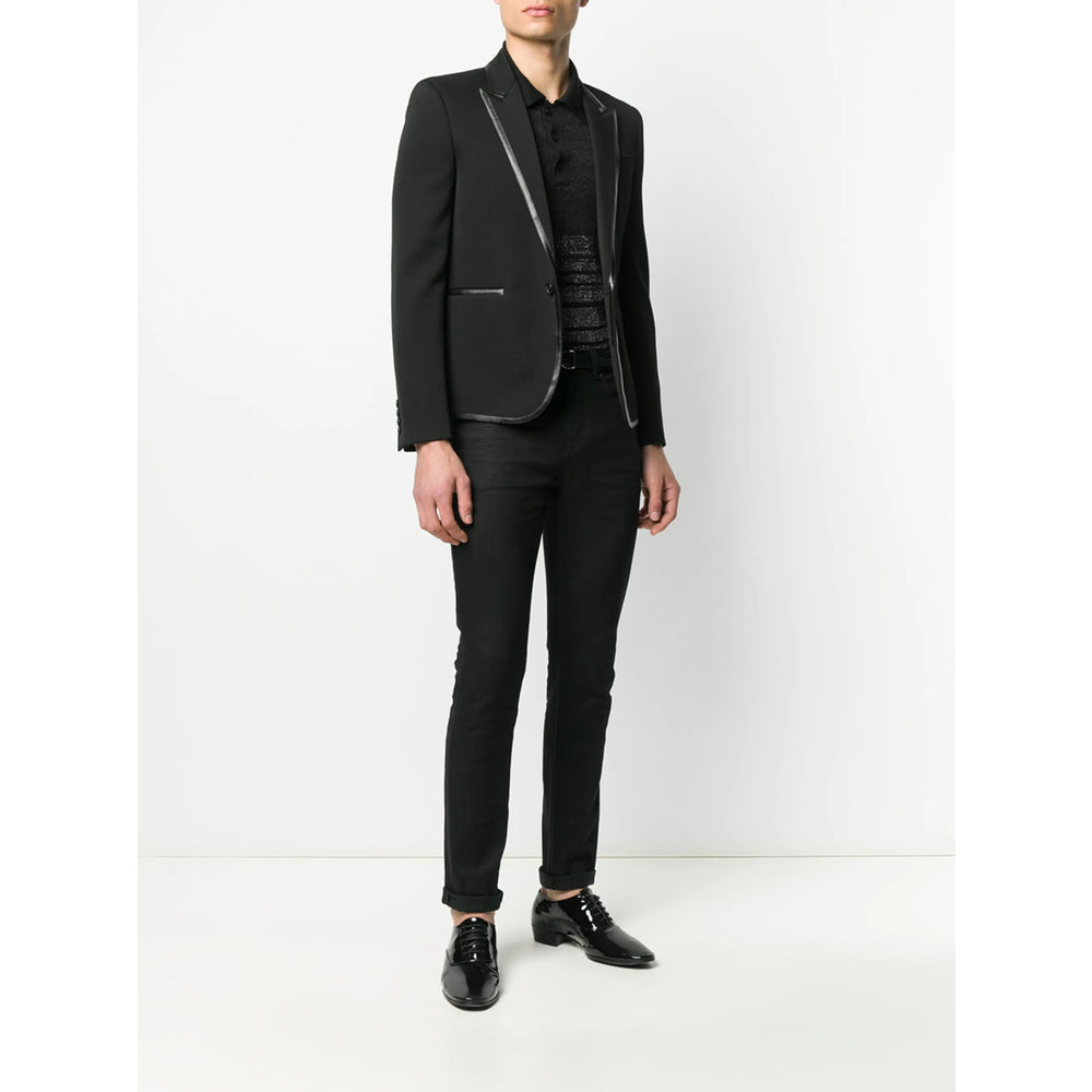 Saint Laurent Black Jackets - Blazers Men by Luosophy