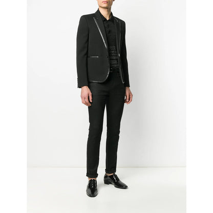 Saint Laurent Black Jackets - Blazers Men by Luosophy