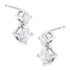 14K White Gold 1 cttw Double Diamond Stud Earrings (H-I Clarity, SI2-I1 Color) by Bids.com