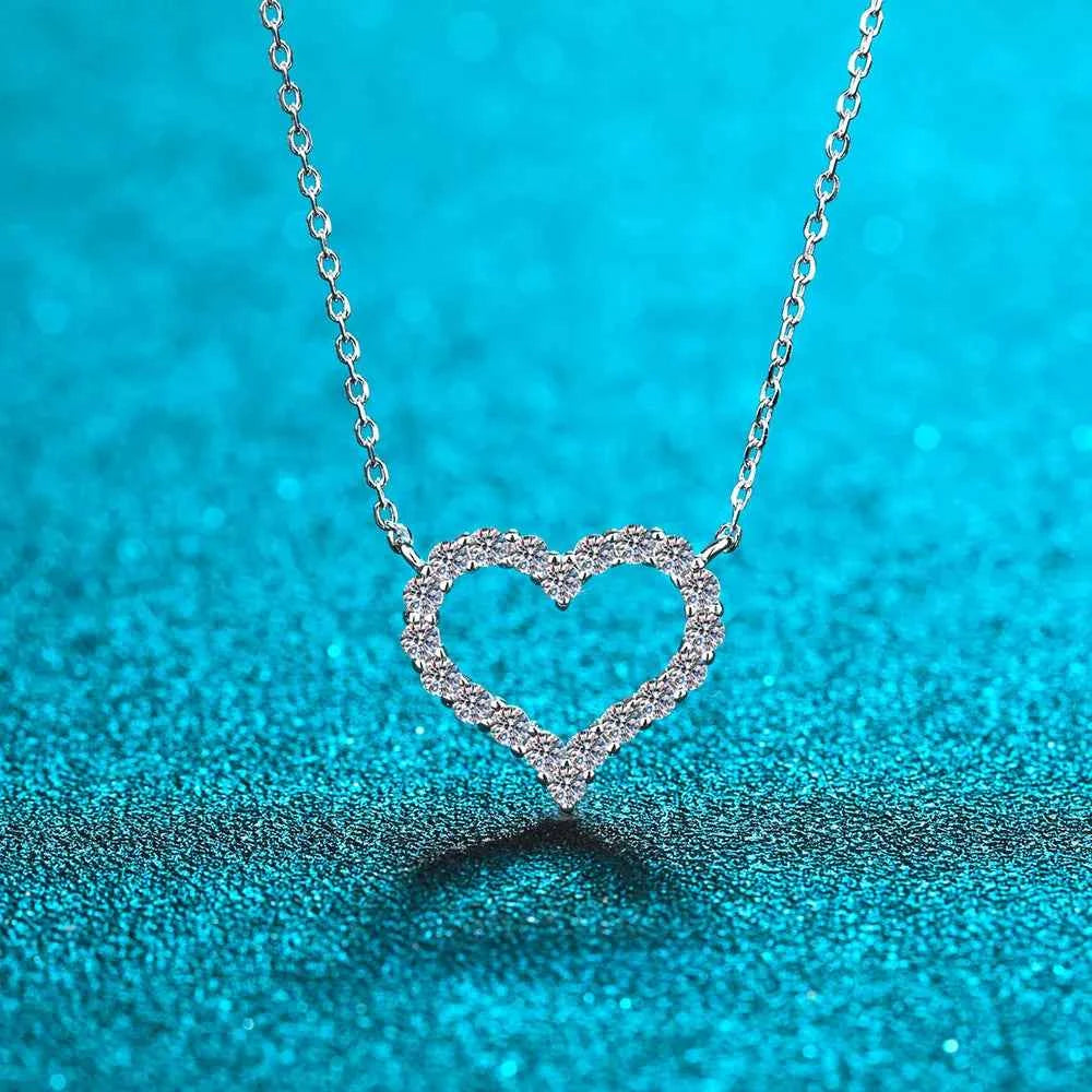 Sparkala™ 925 Sterling Silver Heart Shape Necklace
