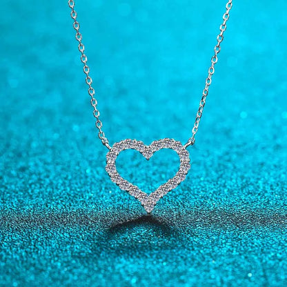 Sparkala™ 925 Sterling Silver Heart Shape Necklace