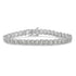 10k White Gold 2 cttw Diamond Fan-Shaped Link Tennis Bracelet (I-J Clarity, I3 Color) - Size 7.25" by Bids.com
