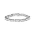 14K White Gold 3.0 Cttw Invisible Set Princess Cut Diamond Link and Buckle 7.25" Tennis Bracelet (I-J Color, I1-I2 Clarity) by Bids.com
