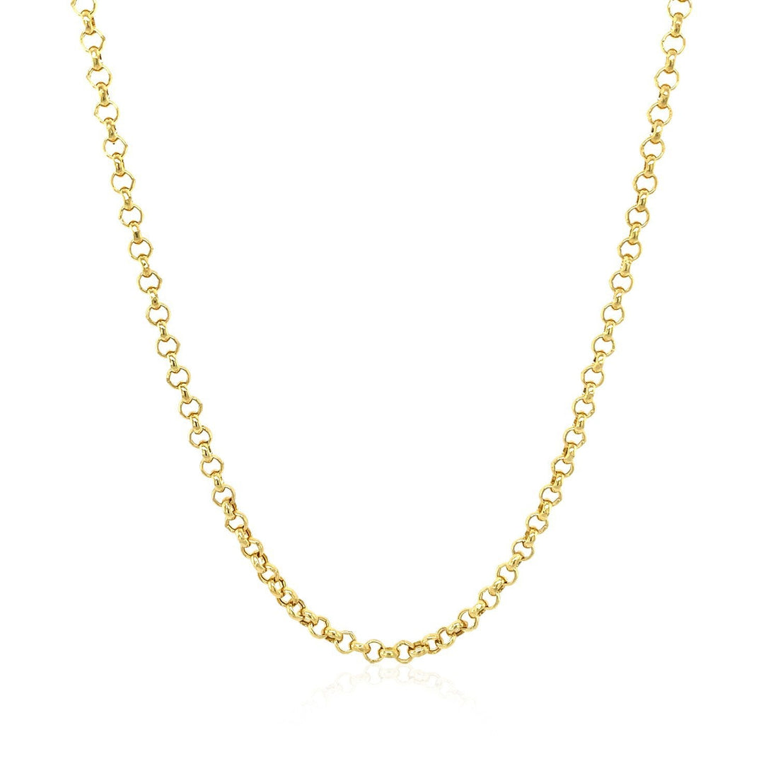 2.3mm 14k Yellow Gold Rolo Chain by Bids.com