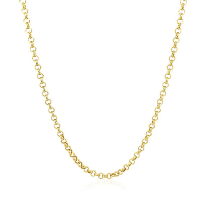 2.3mm 14k Yellow Gold Rolo Chain by Bids.com