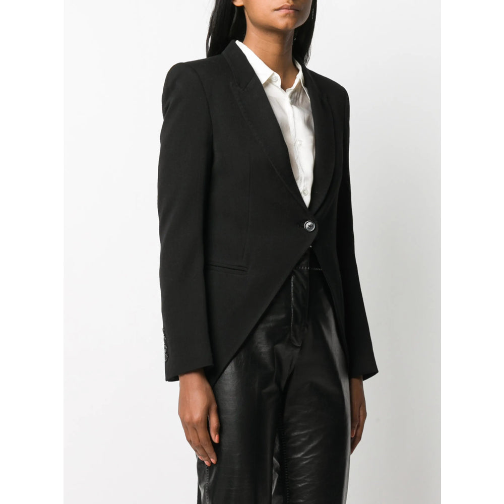 Ann Demeulemeester Black Jackets - Cropped Jackets Women by Luosophy