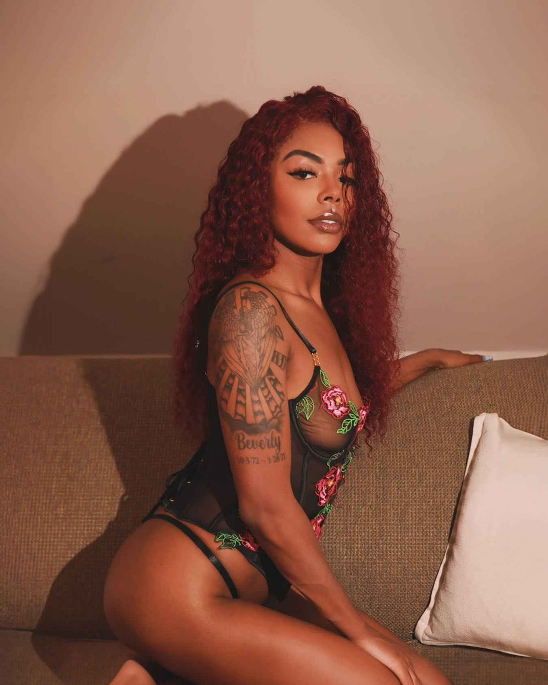 Peony Paradise Corset 2-Piece Set