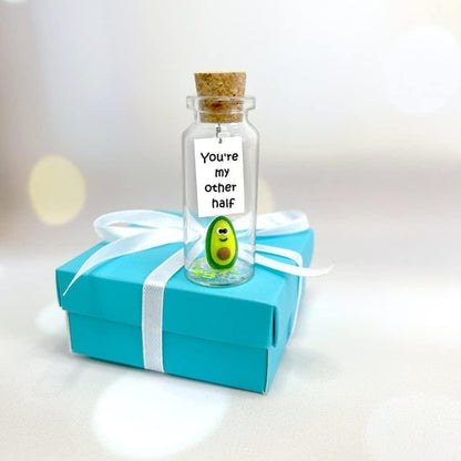 Personalized Figurine in Jar - Cute Anniversary Gift (Bear, Panda, Cat, Owl & More)