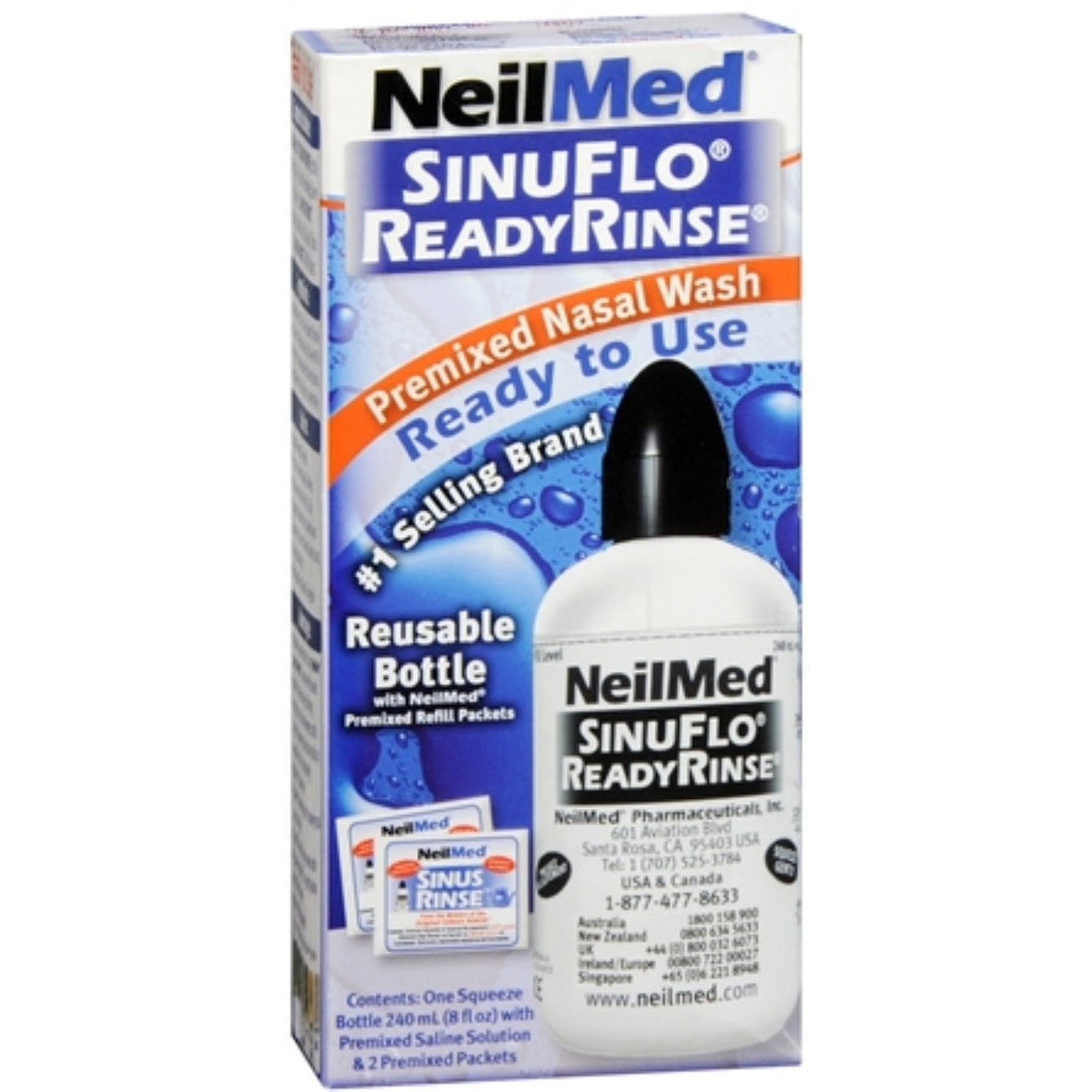 NeilMed Sinuflo Ready Rinse Premixed Nasal Wash Kit by Pasteur Pharmacy